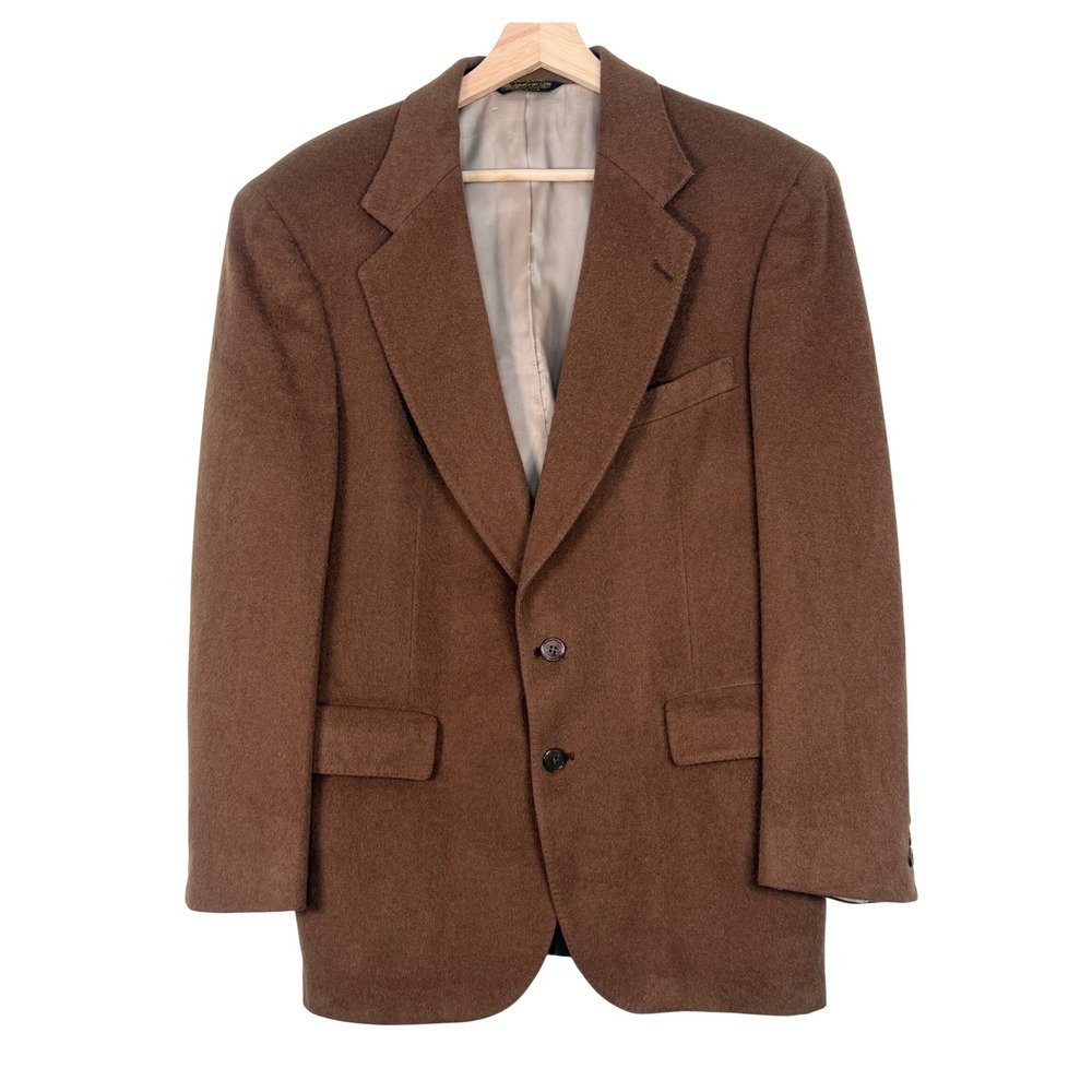 Embassy Square Mens Brown 100% Camel Hair Blazer Sport Coat Size 40‎ Short